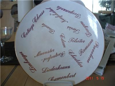 VINTAGE CHEESE SERVING PLATTER UNUSUAL  