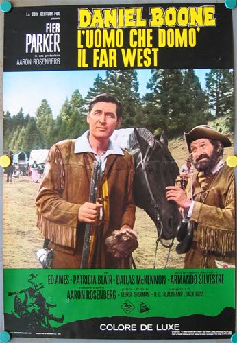 cs27 DANIEL BOONE FESS PARKER TV series 10 RARE orig IT  