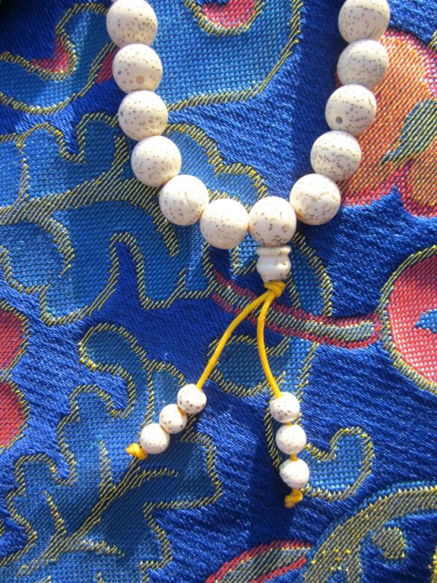 UNIQUE TIBET BUDDHIST MALA LOTUS SEED TURQUOISE COUNTER  