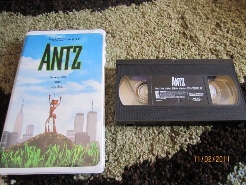 Antz VHS Video Animated Dreamworks Feature Woody Allen Sharon Stone 