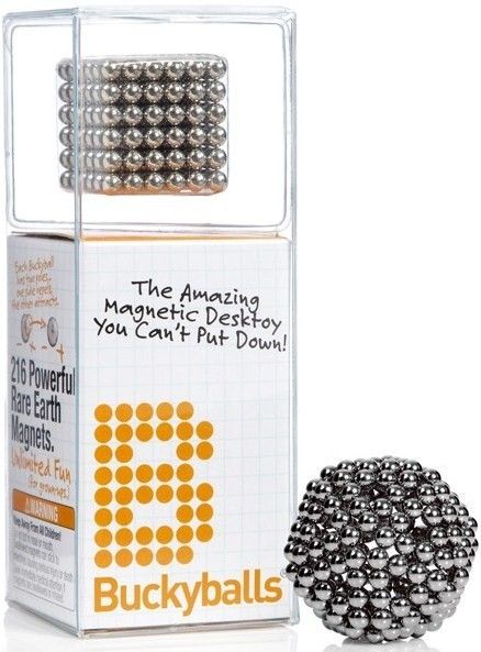   Chrome BuckyBalls 216 Rare Earth Magnets Toy 094922923967  