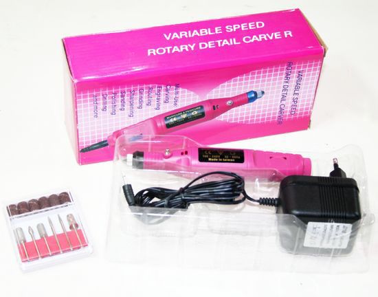 Electric Nail Art Drill 6 Bits Manicure Pedicure Tools  