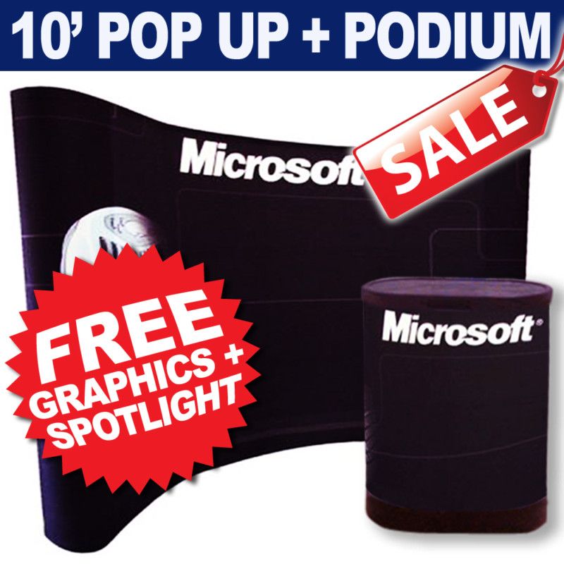 Exhibition Stand Pop Up Display Trade Show Podium PRINT  