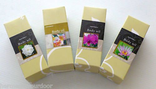 BODY OIL SKIN MOISTURIZER AFTER BATH • 4 HERBAL SCENTS  