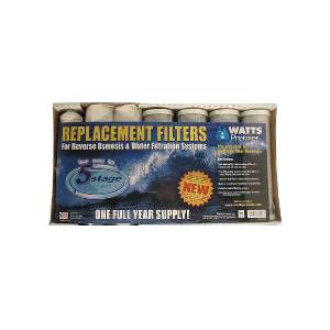 Watts 7 PK RO Filters Premier 1 Year 5 Stage Reverse Osmosis 