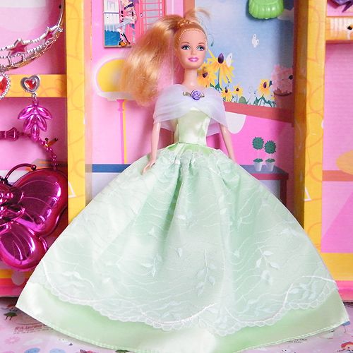   Princess Clothes Party Dress Gown for Barbie doll X024US  