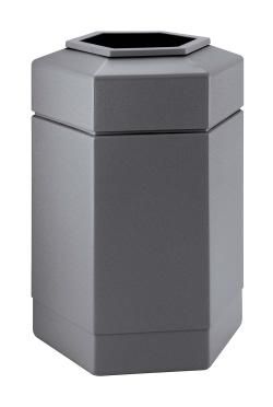 30 Gallon All Season Outdoor Hexagon Garbage Can  