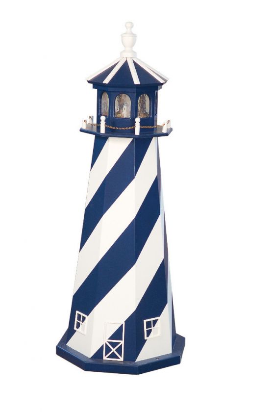 Amish Outdoor Lighthouse Nautical Wooden Lawn Garden Yard Decor 3 New 