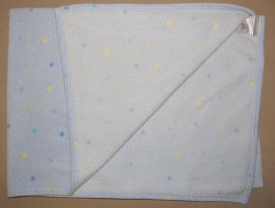 CARTERS Just One Year BLUE Yellow Green POLKA DOT Micro Fleece BABY 