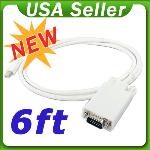 6ft Mini Display Port to VGA Adapter for iMac Macbook  