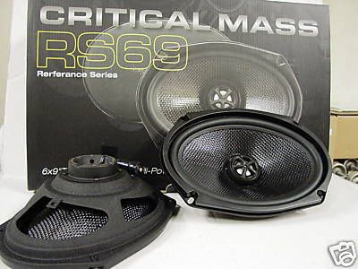 6X9 CRITICAL MASS AUDIO SPEAKERS RS69 BEST US AMP JL NR  