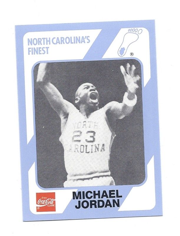 1989 NORTH CAROLINA MICHAEL JORDAN COCA COLA CARD  