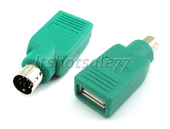 1x USB A Female to PS/2 Male Mouse&Keyboard Adapter NEW  