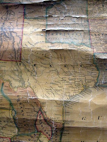 1853 Wall Map UNITED STATES * HORACE THAYER coast to coast GOLD 