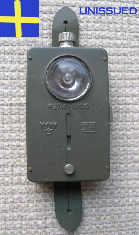 Swedens Army WW2 Style Flashlight Unissued  