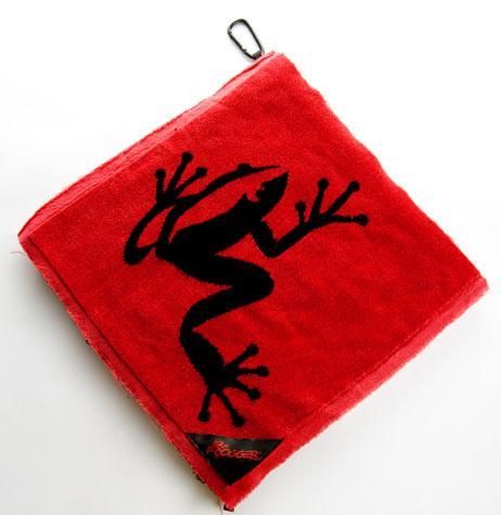 Frogger Amphibian Golf Towel PLUS Frogger BrushPro RED  