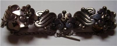 RARE TAXCO SILVER 940 BRACELET   (HECTOR AGUILAR) 1940S ERA  