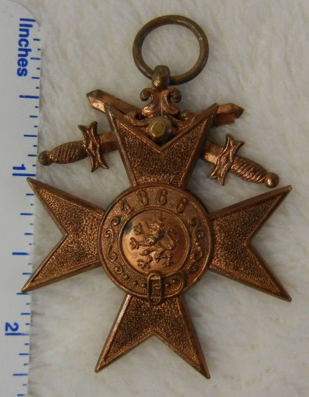   GERMAN BAVARIA 3rd CLASS MILITARY MERIT CROSS with SWORDS MEDAL  