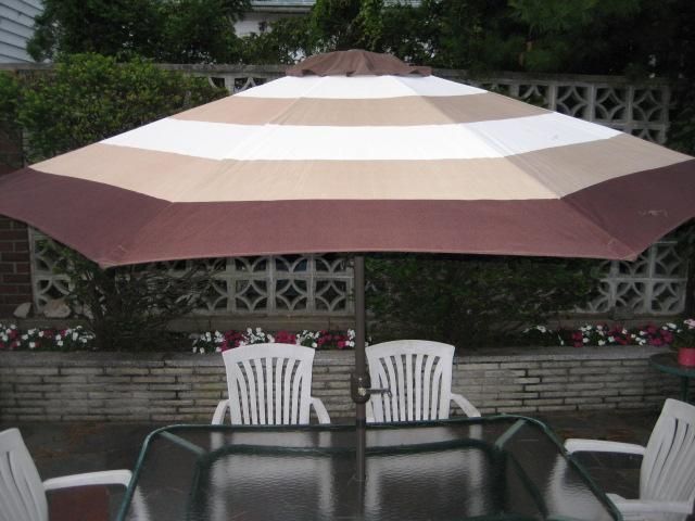 FT.MARKET PATIO UMBRELLA DELUXE CRANK & TILT BLACK  