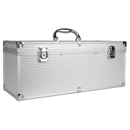 Silver 300 Disc CD/DVD Aluminum Carrying Case  