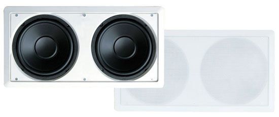 PYLE PDIWS28 DUAL 8 IN WALL SUBWOOFER SYSTEM  