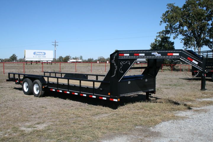 New 24 x 83 Gooseneck Equipment Lowboy Trailer with 7K Axles  