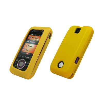 for Motorola Rival A455 Case Cover Silicone Skin Yellow 837654604892 