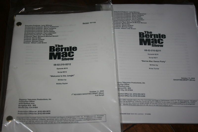 THE BERNIE MAC SHOW TV SCREENPLAY SCRIPT KELLITA SMITH  