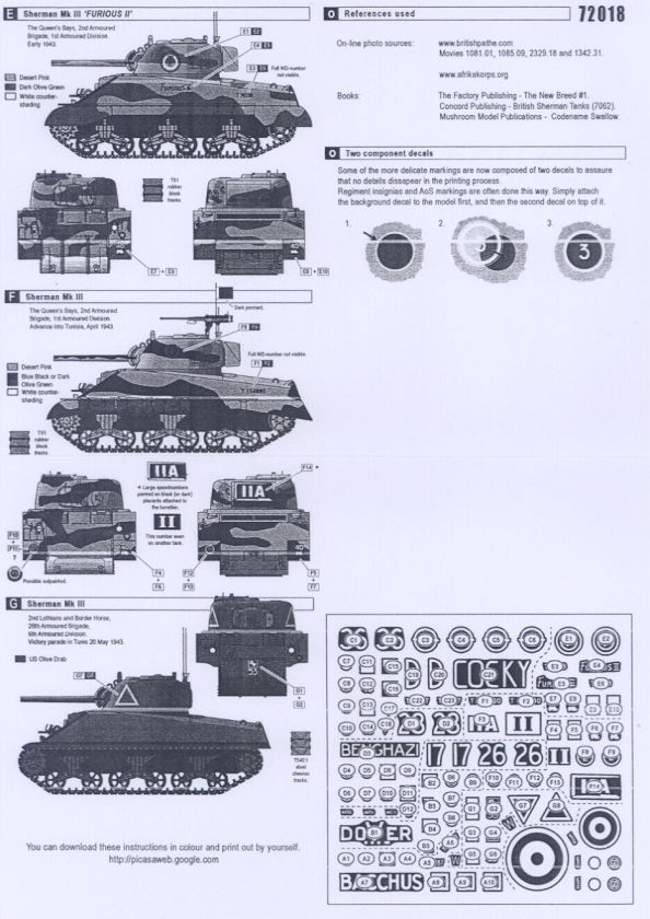 72 Bison Decals BRITISH SHERMAN Mk III TANKS IN NORTH AFRICA on PopScreen