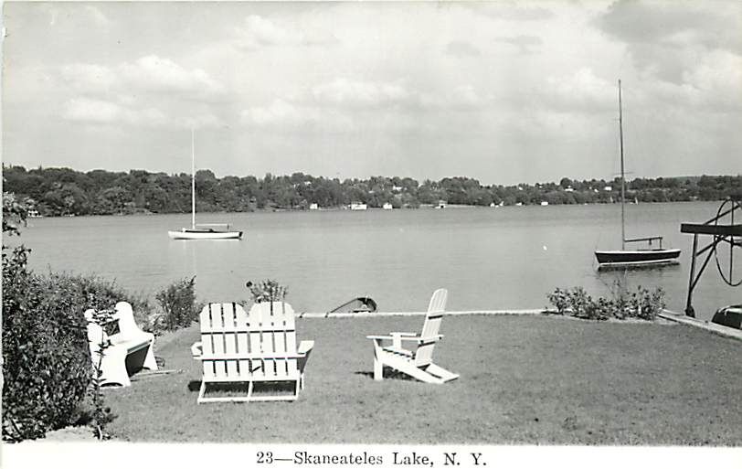 NY SKANEATELES LAKE BOATS RPPC R52573  