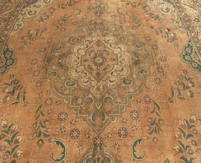   Handmade Antique Persian Tabriz Serapi Wool Large Rug Great Contition