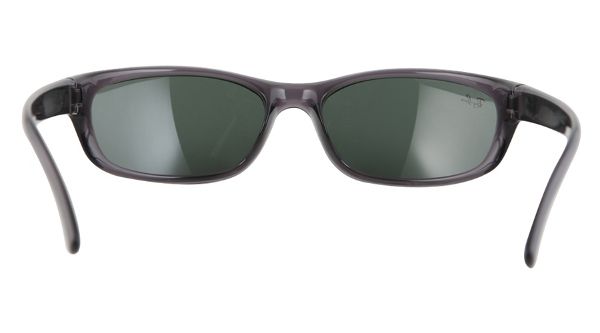 RAY BAN 4115 606/71 SMOKEY BLACK GREEN SUNGLASSES (Minor scuff on left 