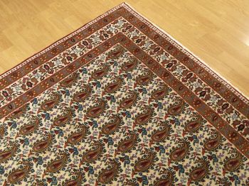 7x10 Fine Knots Handmade Antique Persian Kashan Wool Rug Great 