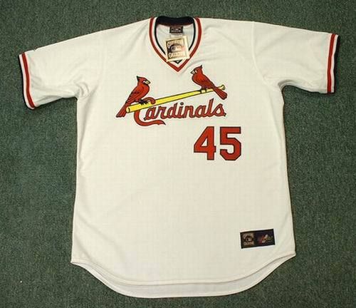 BOB GIBSON Cardinals 1975 Throwback Home Jersey LARGE  