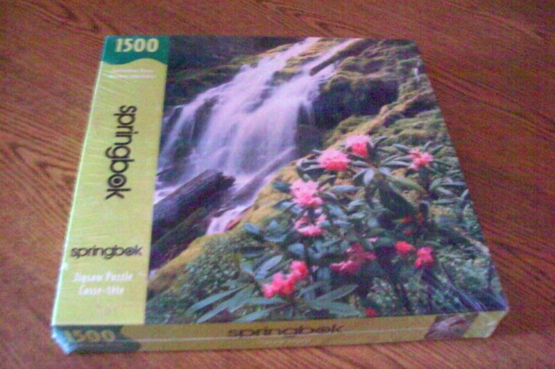 Springbok 1500 Piece Jigsaw Puzzle WATERFALL New/Sealed  