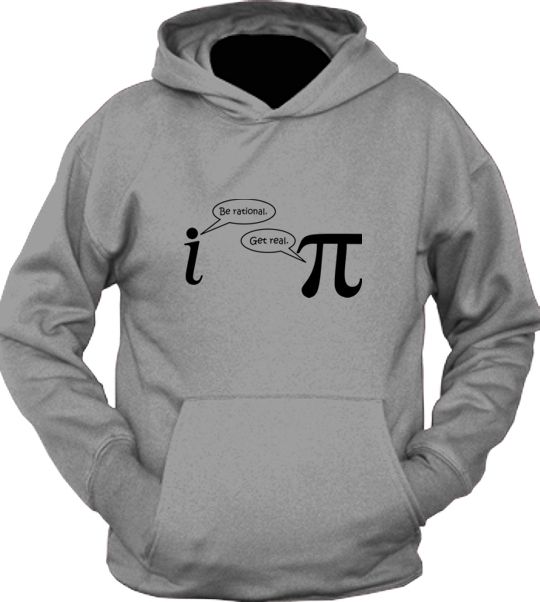 Custom BE RATIONAL GET REAL Math Geek Hoodie T Shirt  