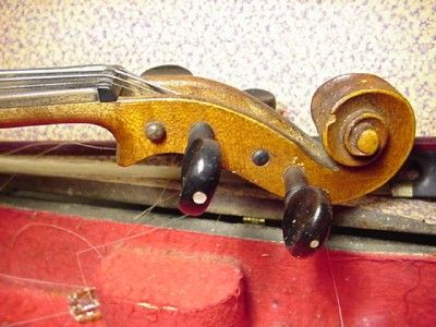 Vintage / Antique HOPF Violin,Bow, & Wood Case. Made in Germany  