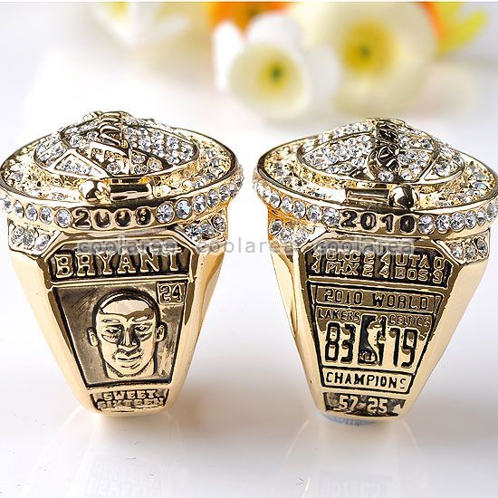 NBA 2010 Kobe Bryant LA LAKERS Championship Replica Ring Size10 + Box 